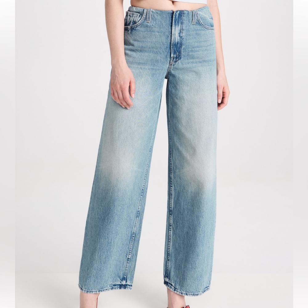The Tucked Under High Waist Spinner Sneak Jeans MOTHER